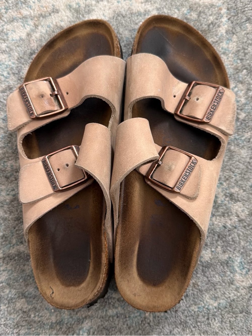 Birkenstock Arizona  brown Leather Sandals sz 7